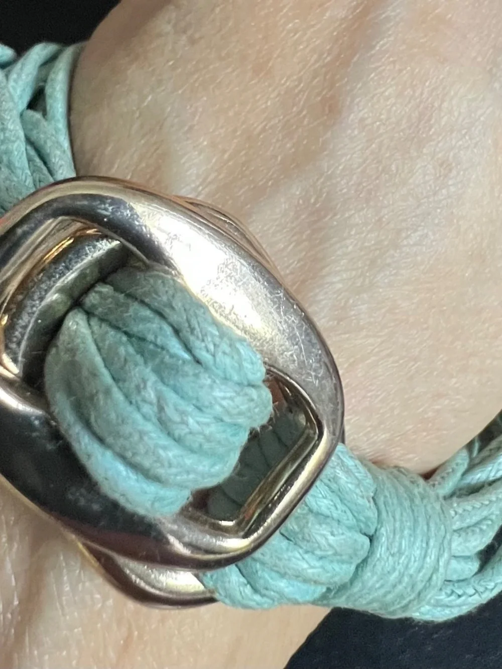 Coastal Beach Multi-Strand Tube Wrap Bracelet Starfish & Blue Beads
